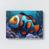 Clownfish Cartoon 9 Wall Art
