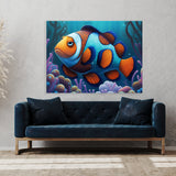 Clownfish Cartoon 9 Wall Art