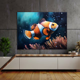 Clownfish Traditional Watercolor 16 Wall Art