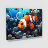 Clownfish Vibrant Abstract 5 Wall Art