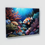 Clownfish Vibrant Coral Reef 1 Wall Art