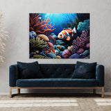 Clownfish Vibrant Coral Reef 1 Wall Art
