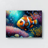 Clownfish Vibrant Coral Reef 2 Wall Art