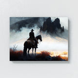 Cowboy Atmospheric Landscape 30 Wall Art