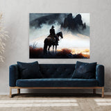 Cowboy Atmospheric Landscape 30 Wall Art
