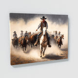 Cowboy Cattle Drive 28 Wall Art
