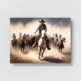 Cowboy Cattle Drive 28 Wall Art