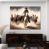 Cowboy Cattle Drive 28 Wall Art