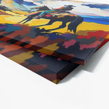 Cowboy Expressionist Landscape 22 Wall Art