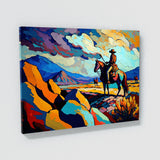 Cowboy Expressionist Landscape 27 Wall Art