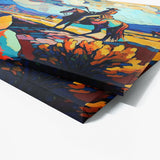 Cowboy Expressionist Landscape 27 Wall Art