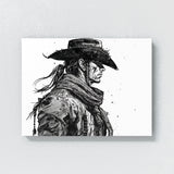 Cowboy Hat Scarf 8 Wall Art