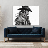 Cowboy Hat Scarf 8 Wall Art