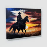 Cowboy Sunset 40 Wall Art