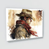 Cowboy Watercolor Ink 9 Wall Art