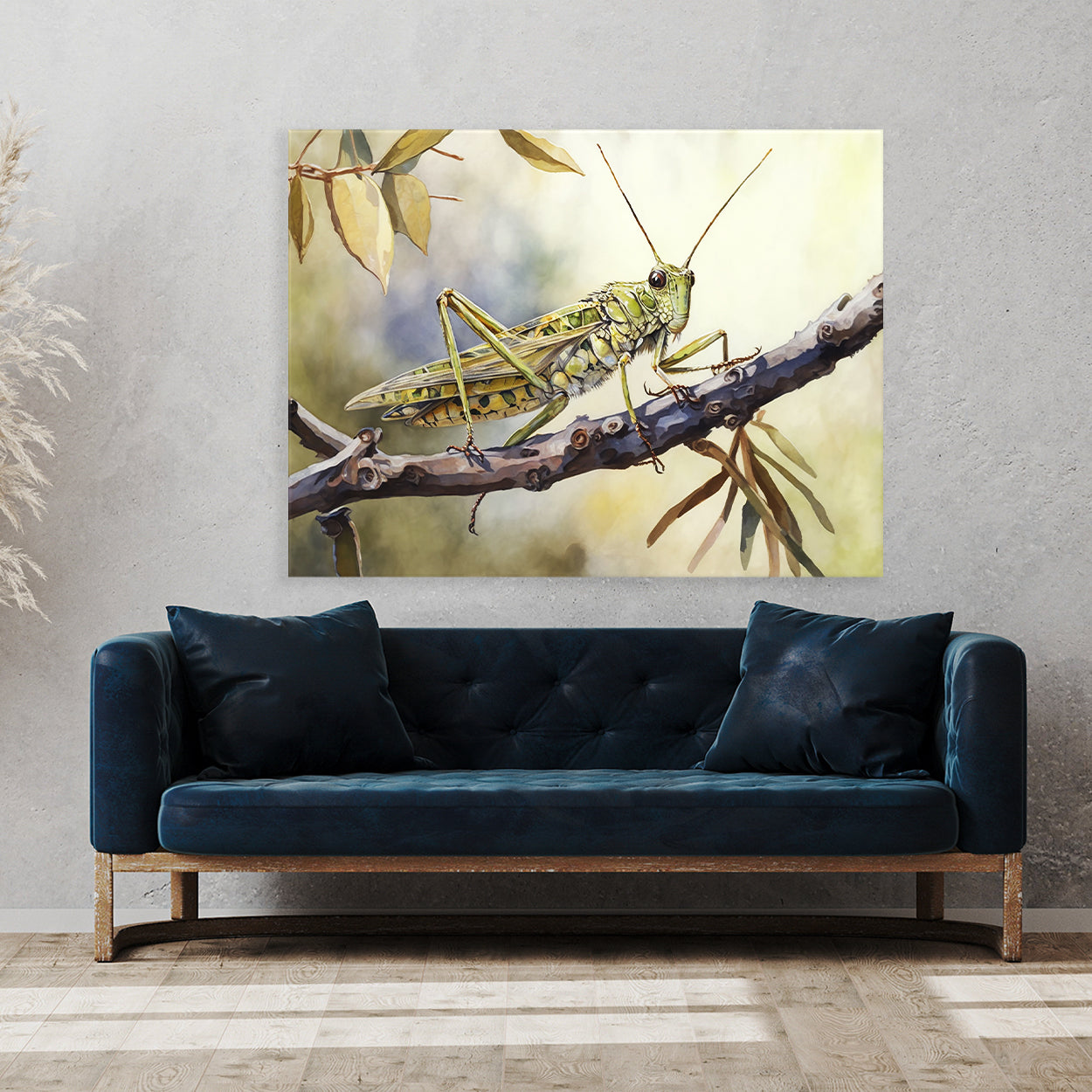 Cricket Watercolor Nature 15 Wall Art