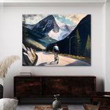 Cycling Cyclist Mountain 11 Wall Art