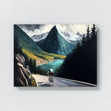Cycling Cyclist Mountain 17 Wall Art