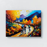 Cycling Vibrant Rich Road 1 Wall Art