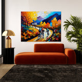 Cycling Vibrant Rich Road 1 Wall Art