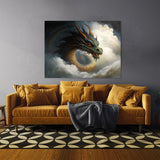 Dragon Art Dragon Clouds Mist 5 Wall Art