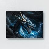 Dragon Art Dragon Flames Sky 23 Wall Art