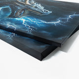 Dragon Art Dragon Flames Sky 23 Wall Art