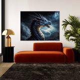 Dragon Art Dragon Flames Sky 24 Wall Art