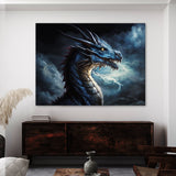 Dragon Art Dragon Flames Sky 24 Wall Art