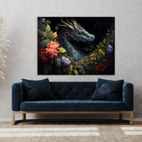 Dragon Art Dragon Flowers 6 Wall Art