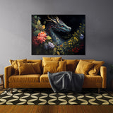 Dragon Art Dragon Flowers 6 Wall Art