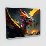 Dragon Art Vibrant Dragon Battle 10 Wall Art