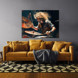 Drum Art Rock Drummer 2 Wall Art