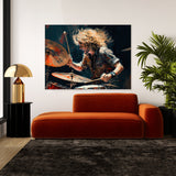 Drum Art Rock Drummer 2 Wall Art
