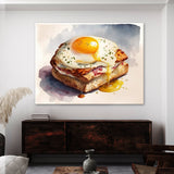 Egg Watercolor Croque Madame 2 Wall Art