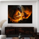Fantasy Fiery Knight 26 Wall Art