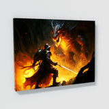 Fantasy Fiery Knight 27 Wall Art