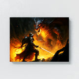 Fantasy Fiery Knight 27 Wall Art