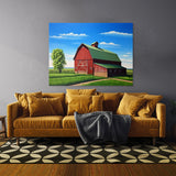 Farm Red Barn 15 Wall Art