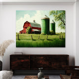 Farm Red Barn 8 Wall Art