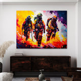 Firefighter Abstract 12 Wall Art