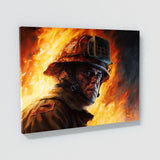 Firefighter Fire 3 Wall Art