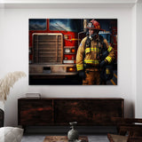 Firefighter Firetruck Emergency 6 Wall Art