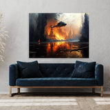 Firefighter Helicopter Forest 10 Wall Art