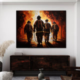 Firefighter Teamwork Bravery 14 Wall Art