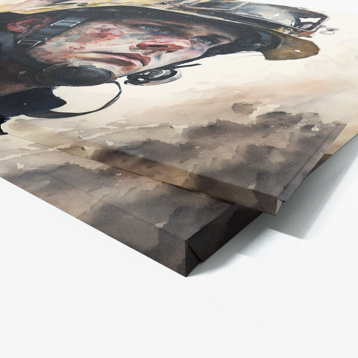 Firefighter Watercolor Intensity 13 Wall Art