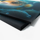 Fish Detailed Pufferfish Texture 17 Wall Art