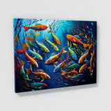 Fish Vibrant Abstract 14 Wall Art