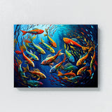 Fish Vibrant Abstract 14 Wall Art