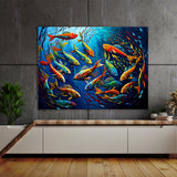 Fish Vibrant Abstract 14 Wall Art